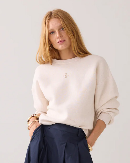 Sweater Soft Strass Ecru Summum hamburg