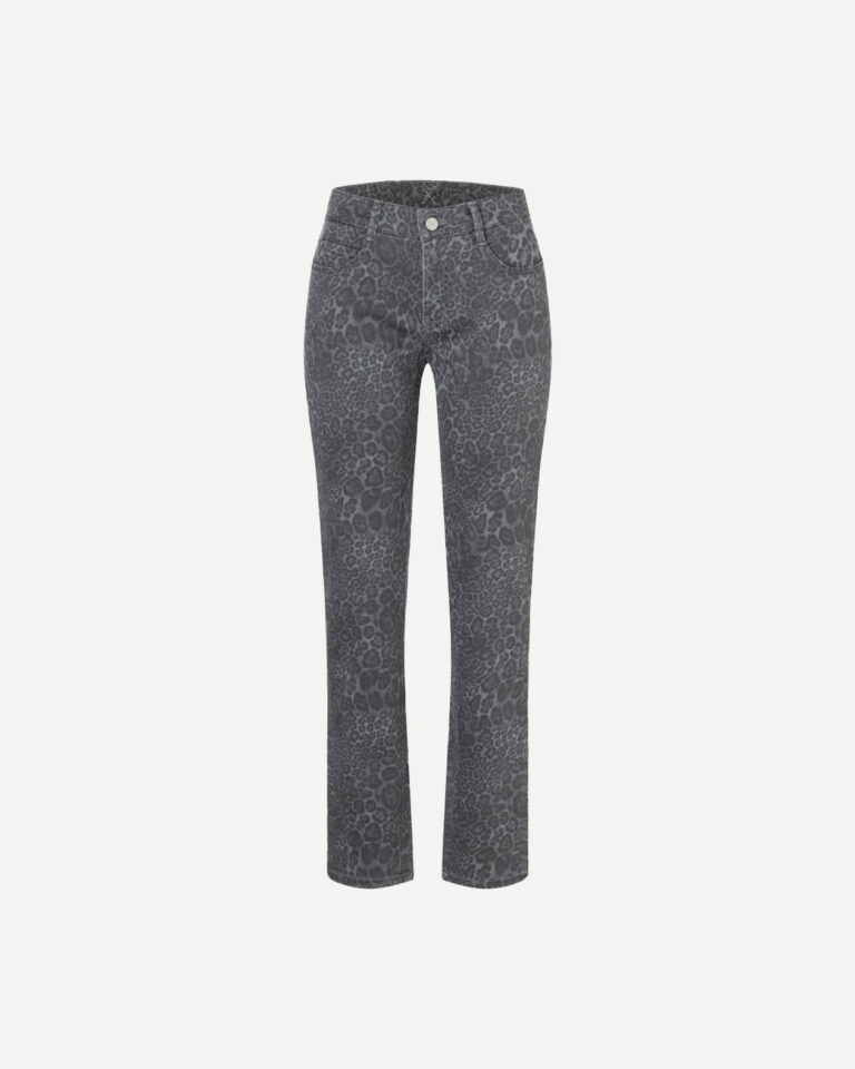Jeans dream leopard grijs mac