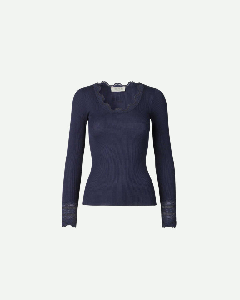 Longsleeve Benita Navy Rosemunde donkerblauw