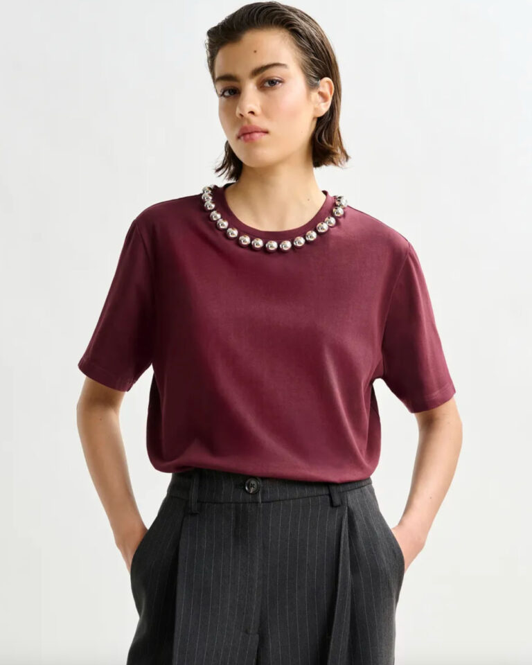 T-shirt Intenso Bordeaux Essentiel Antwerp rood