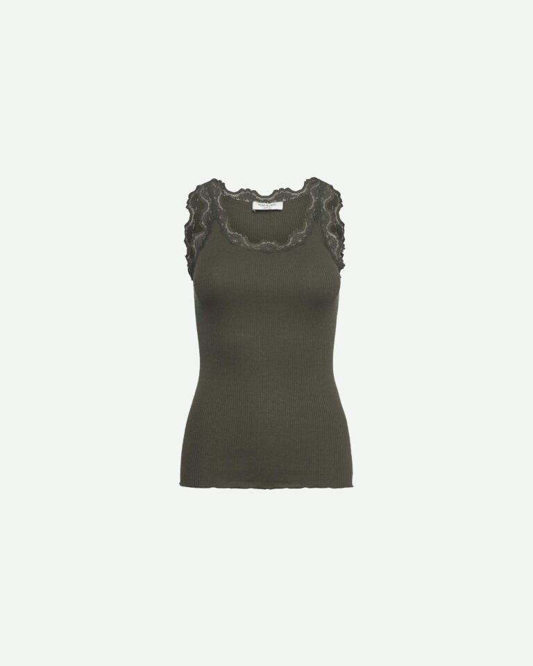 Top Babette lace forest groen Rosemunde