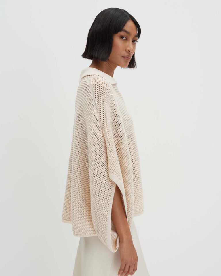 Poncho Basuna Ecru Someday trui
