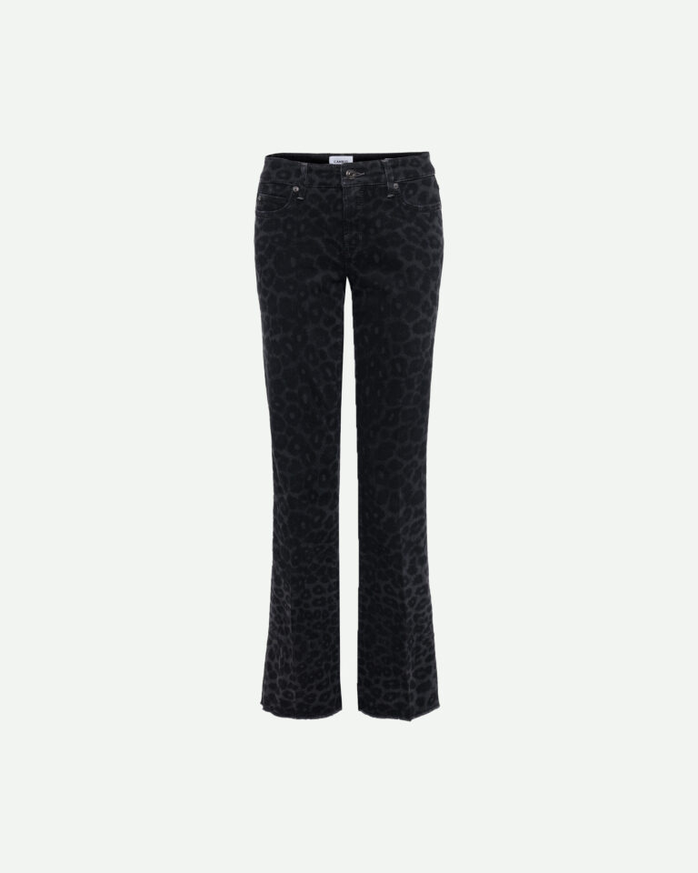 Jeans Paris Flared Leopard Cambio zwart