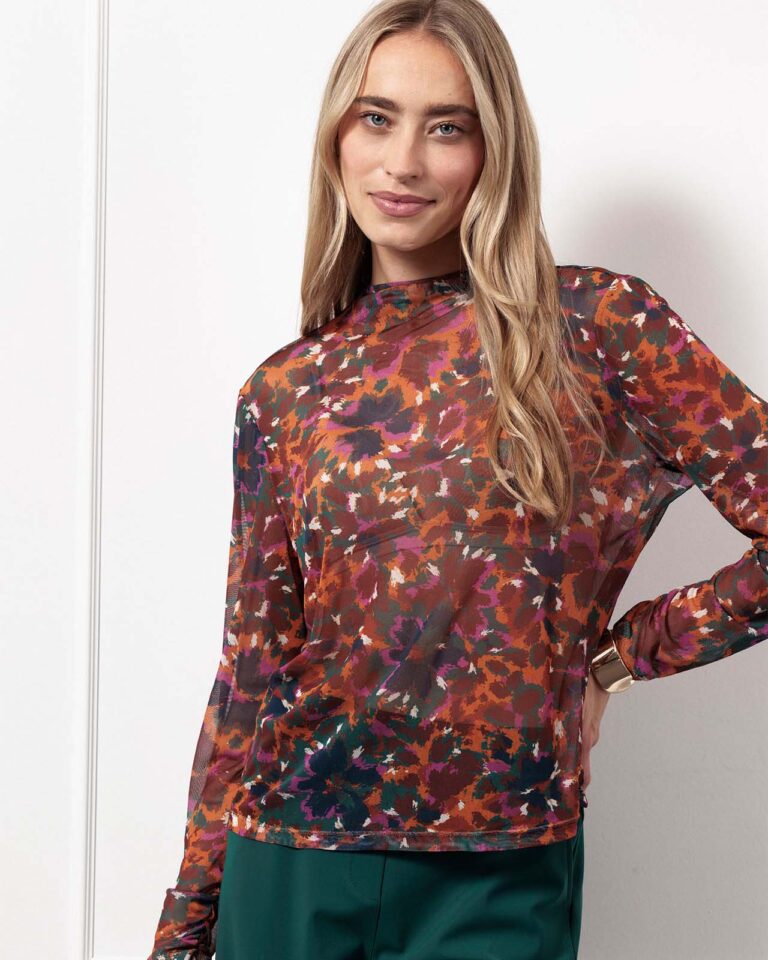 Top Francie Mesh Studio Anneloes flower multi