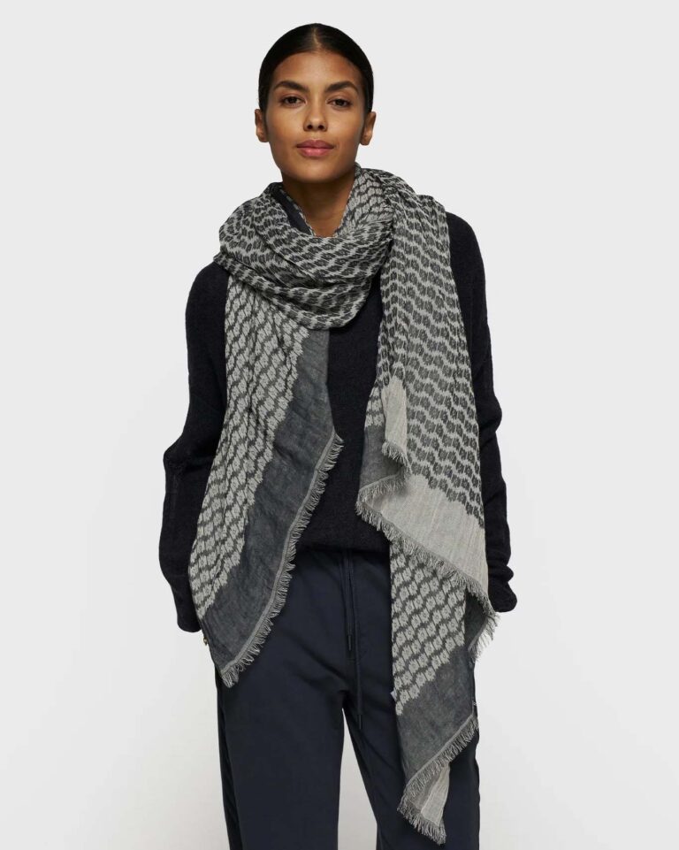 Shawl Ikat Navy 10Days blauw