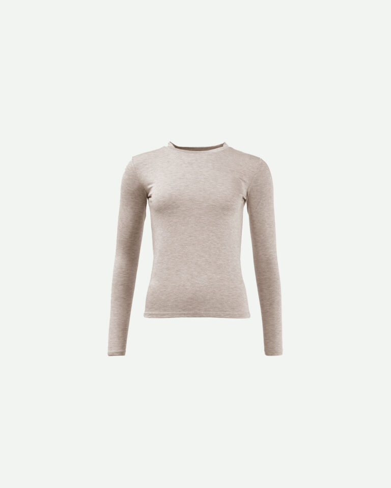 Longsleeve Josefine Silver With Black greige