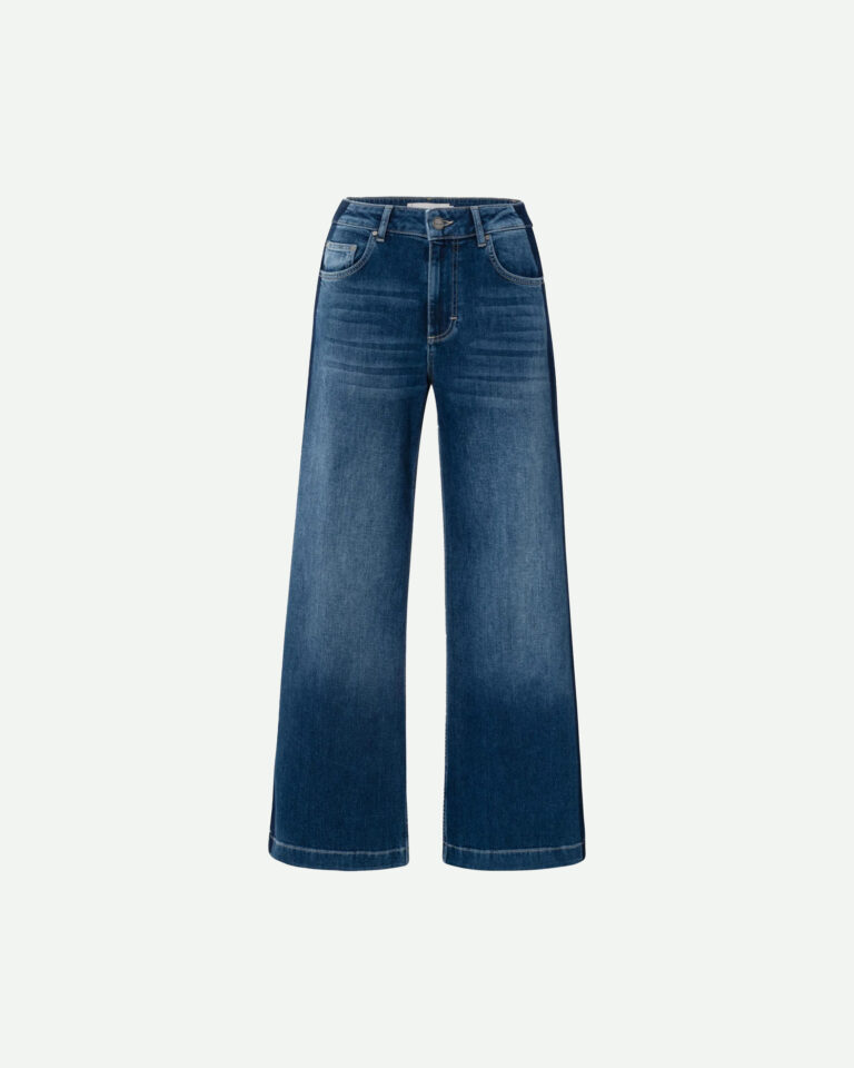 Jeans High Waist Tape Yaya dark blue denim
