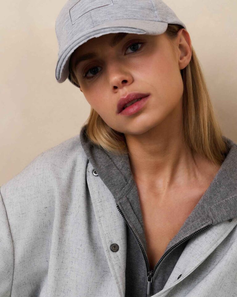 Jersey cap light grey melange yaya