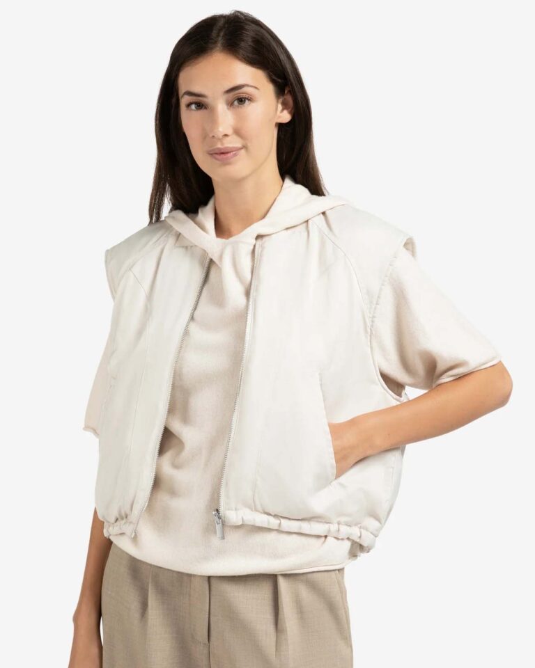 Bodywarmer Reversible Beige Yaya ecru