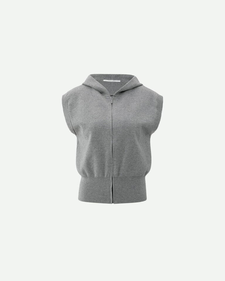 Hoodie Sleeveless Medium Grey Yaya