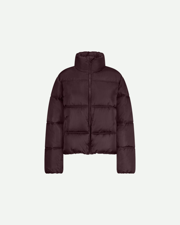 Jas Tess Short Puffer Studio Anneloes paars blackberry