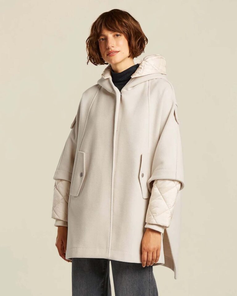 Cape coat birgit ecru beaumont