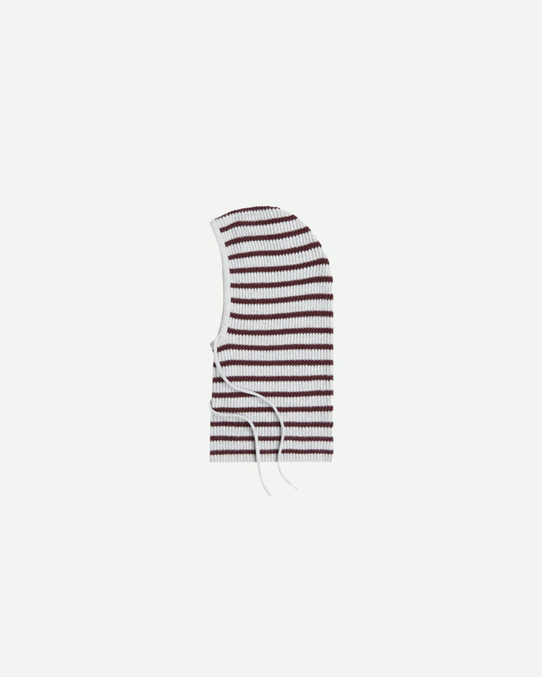 Balaclava Stripe Aubergine Penn&Ink grijs