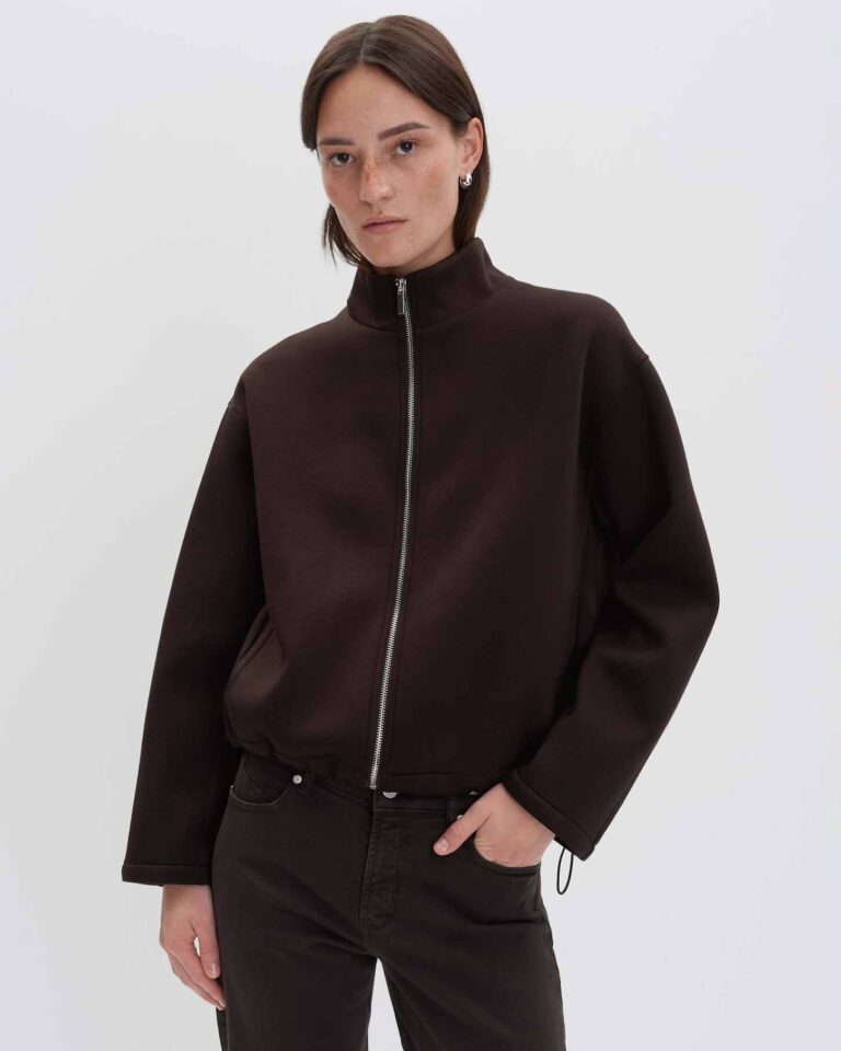 UJOY NORMAAL BLOUSON JACK GEMAAKT VAN SCUBA SWEATSTOF