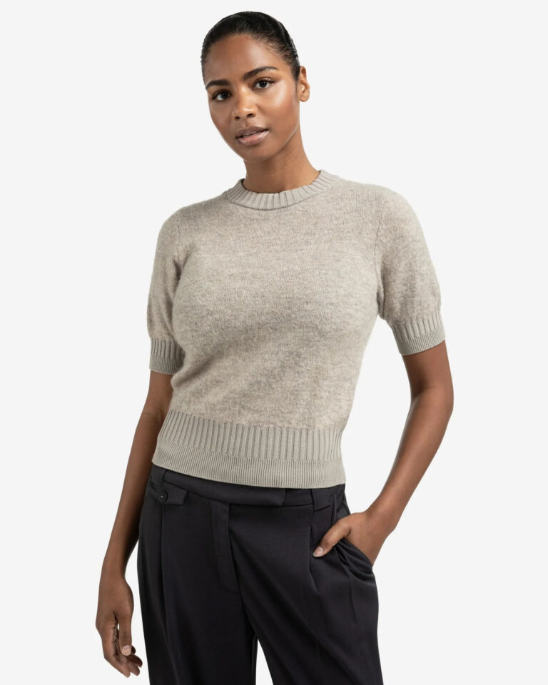 Sweater Rib Brownish Grey Yaya bruin grijs