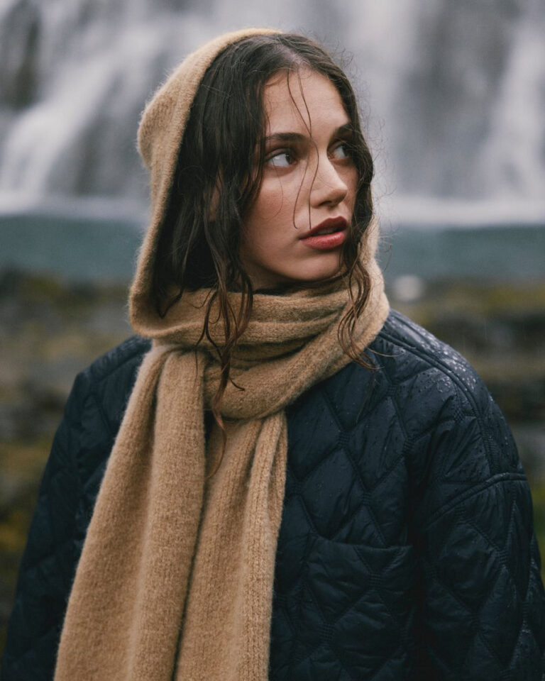 Hood scarf milania bruin cartouche msch copenhagen