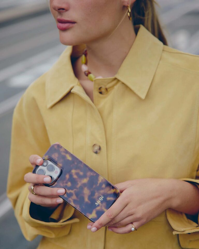 Iphone Case Tortoise Ateljé bruin gevlekt