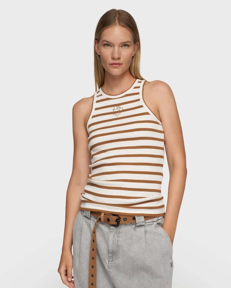 Top Stripes Ecru Suede 10Days