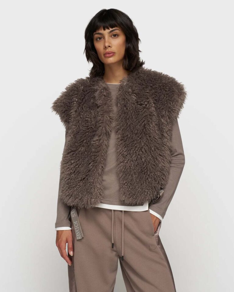 Gilet Bobbie Moonrock 10Days bruin grijs
