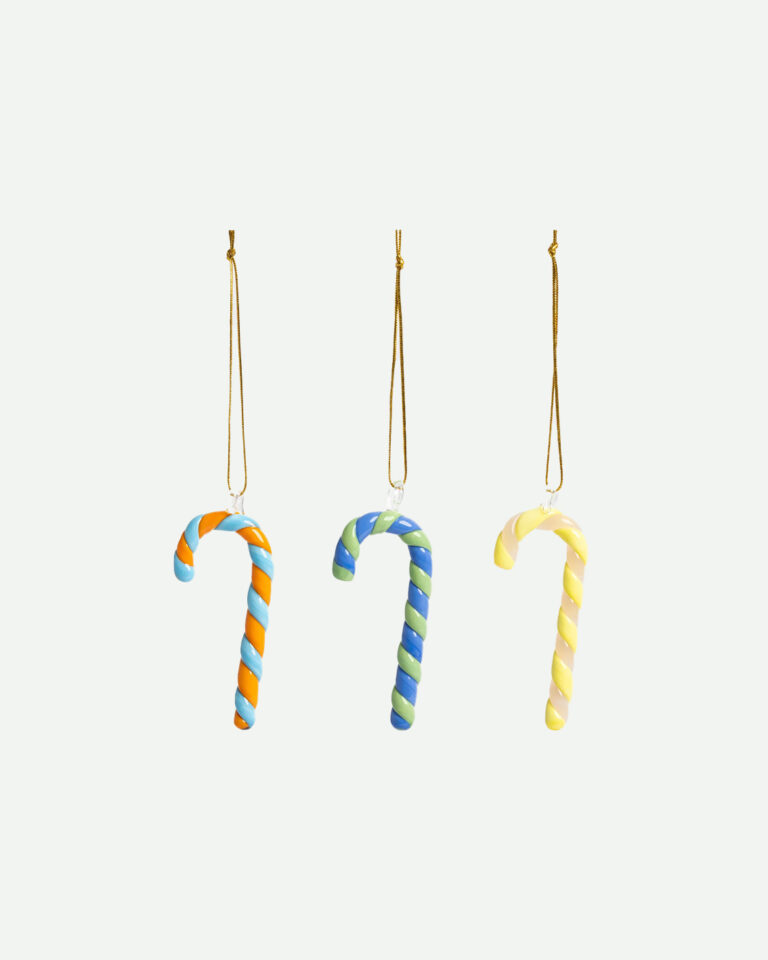 Kerstornament Candy Cane &Klevering set 3