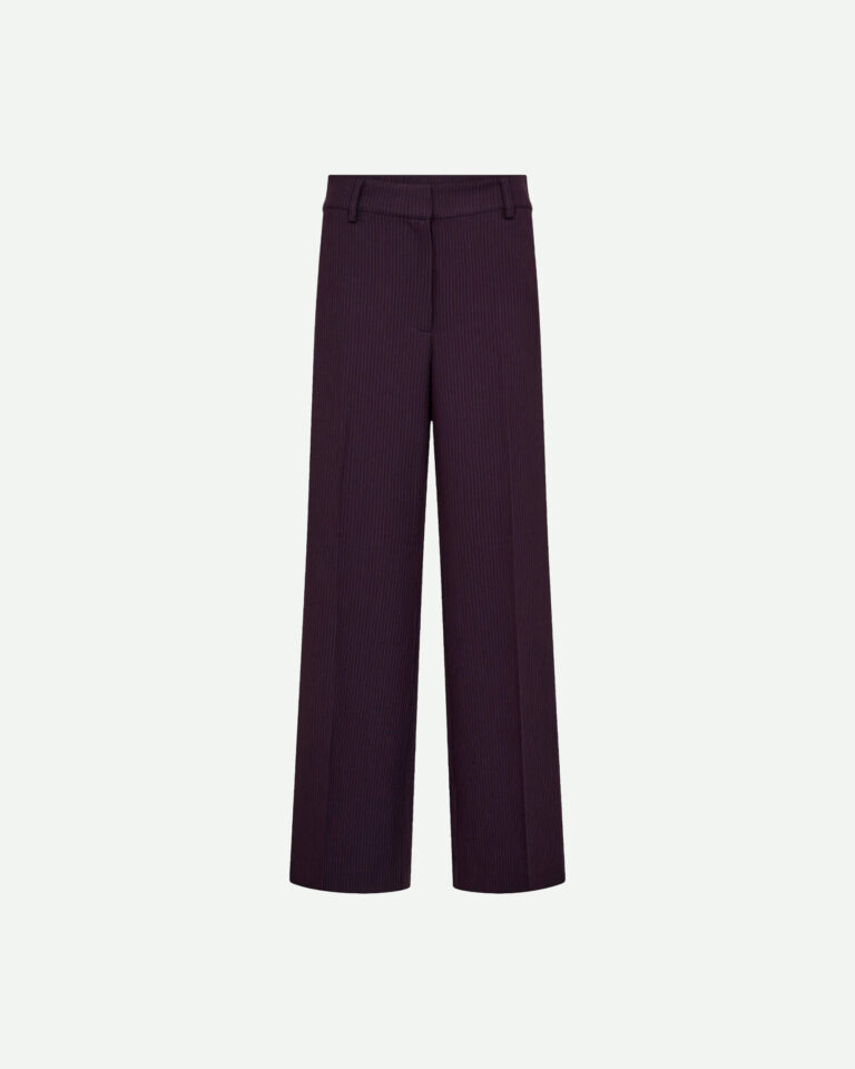 Pantalon Nolan Wide Co'Couture paars pinstripe