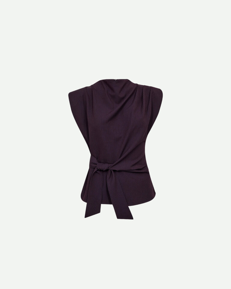 blouse top nolan pleat plum co'couture