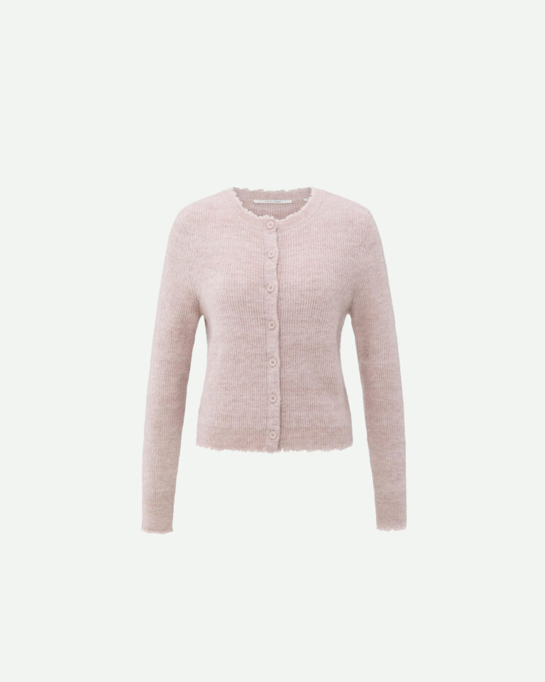 Vest Gray Pink Melange Yaya roze