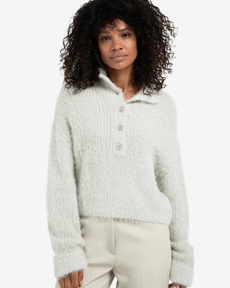 Sweater Fluffy Cloud Grey Yaya grijs