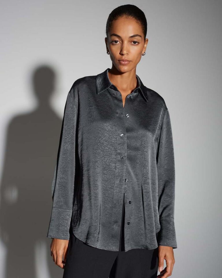 Blouse Zelara Silver Moon Someday grijs metallic