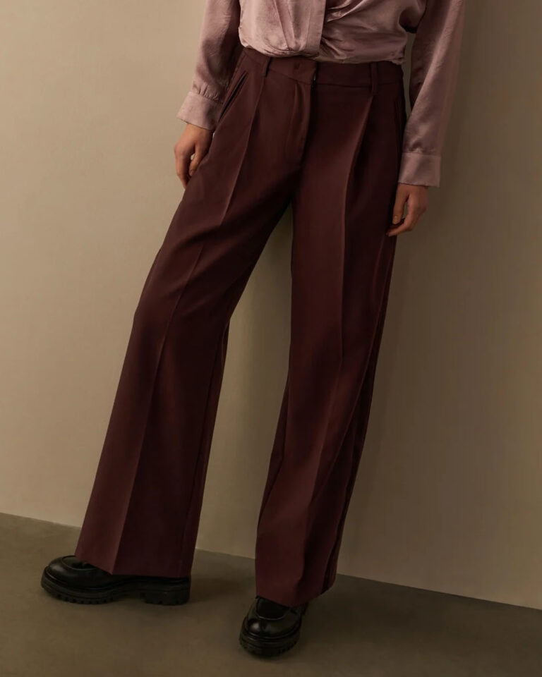 Pantalon Fudge Purple Tape Yaya burgundy