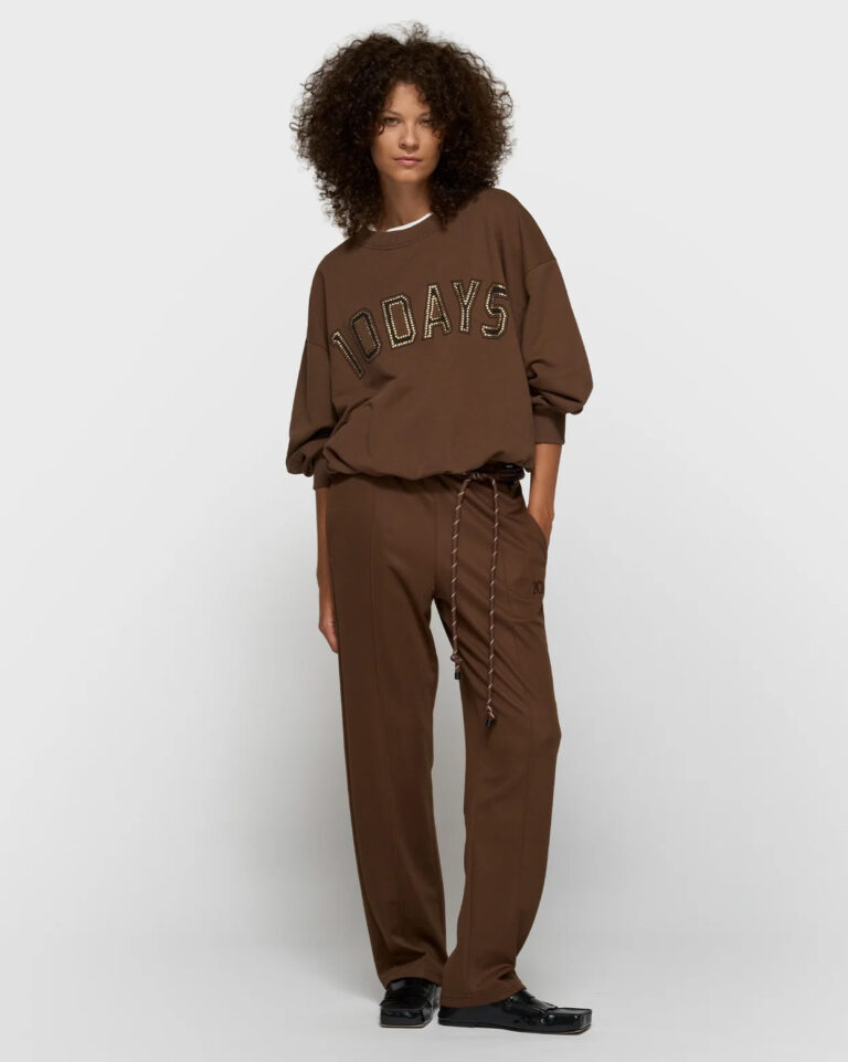 Jogger Dark Truffle 10Days bruine broek