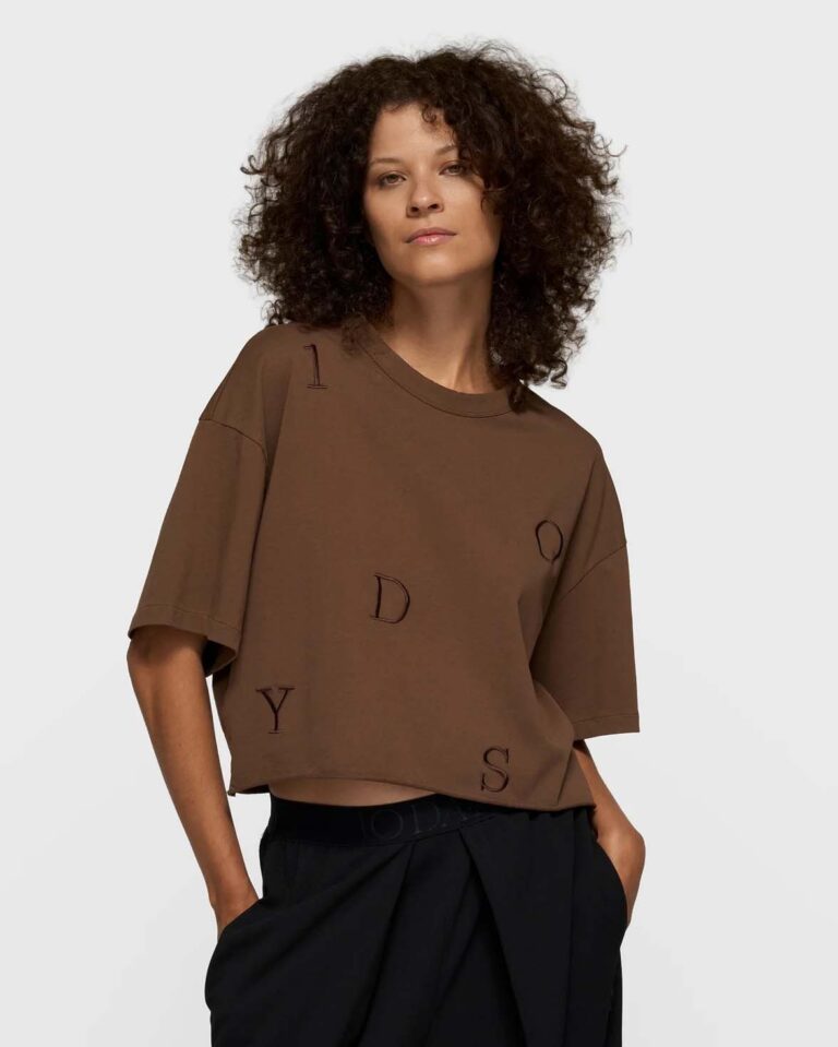 T-shirt Dark Truffle 10Days bruin