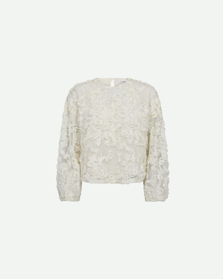 Blouse Tessy Co'Couture off white flowers