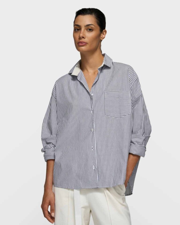 Blouse Stripes 10Days blauw wit