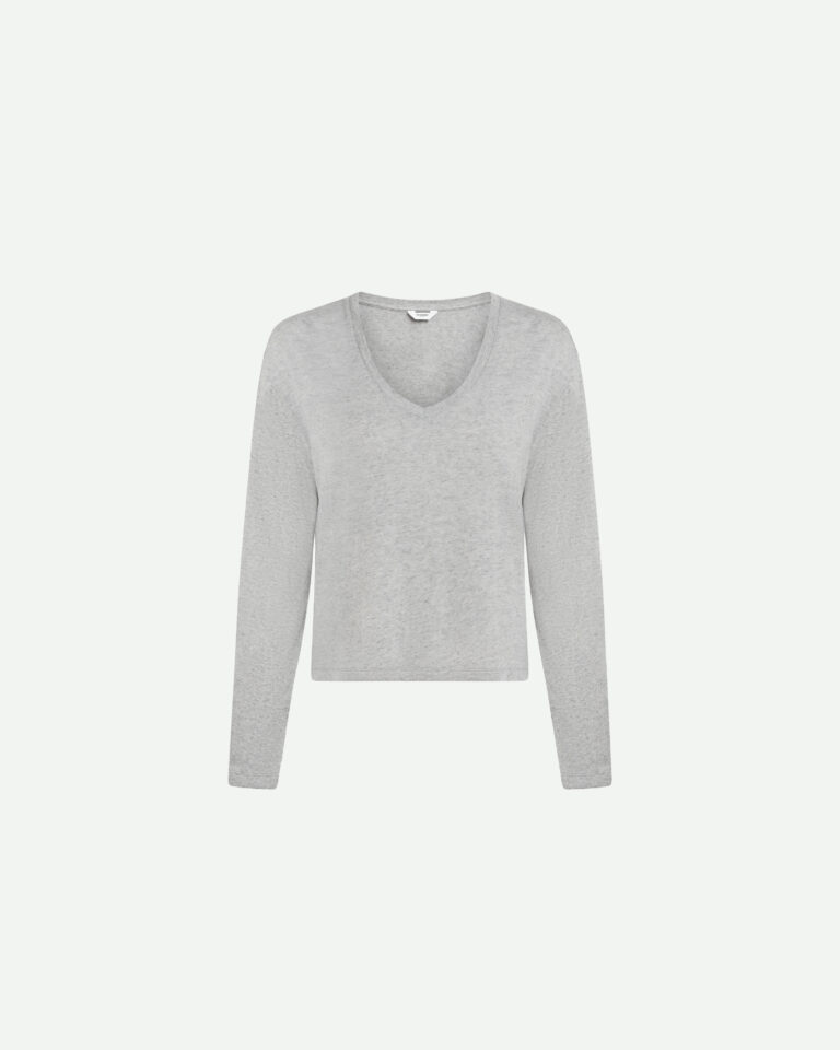 Longsleeve Grey Penn&Ink grijs v hals