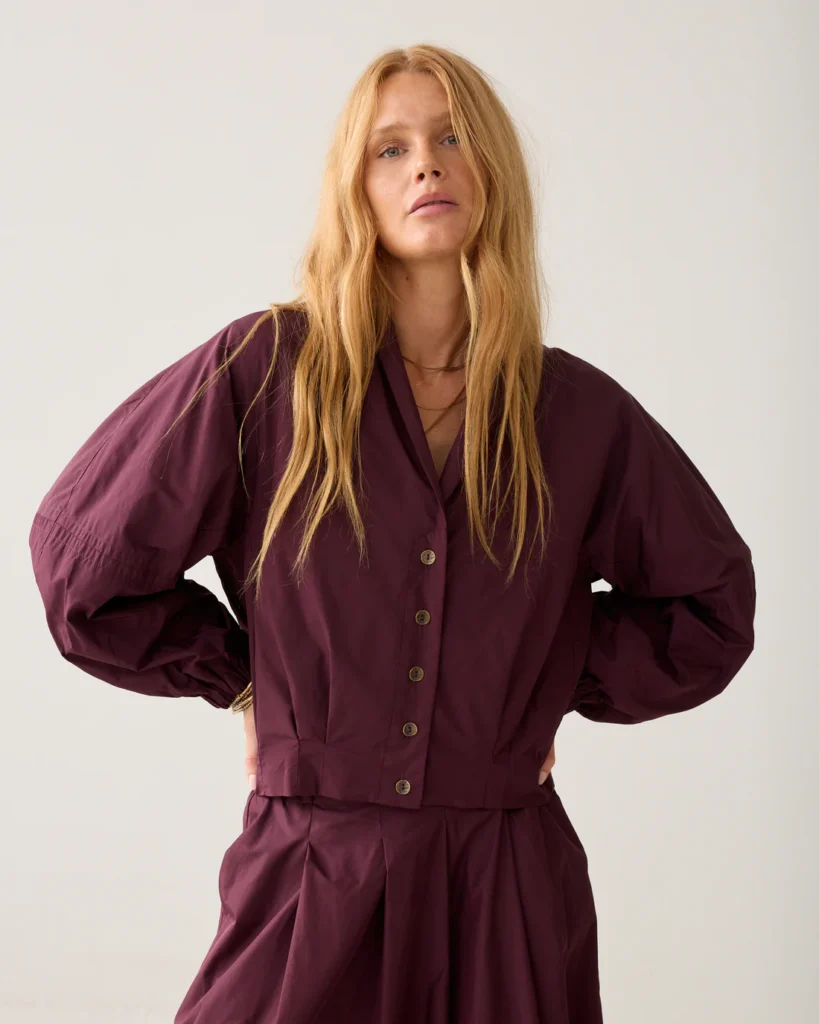 Jacket Taft Bordeaux Summum rood