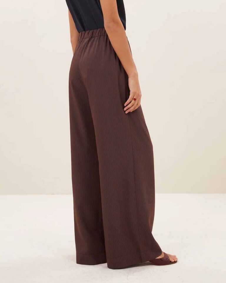 Broek Celin Tan Stripe By Bar