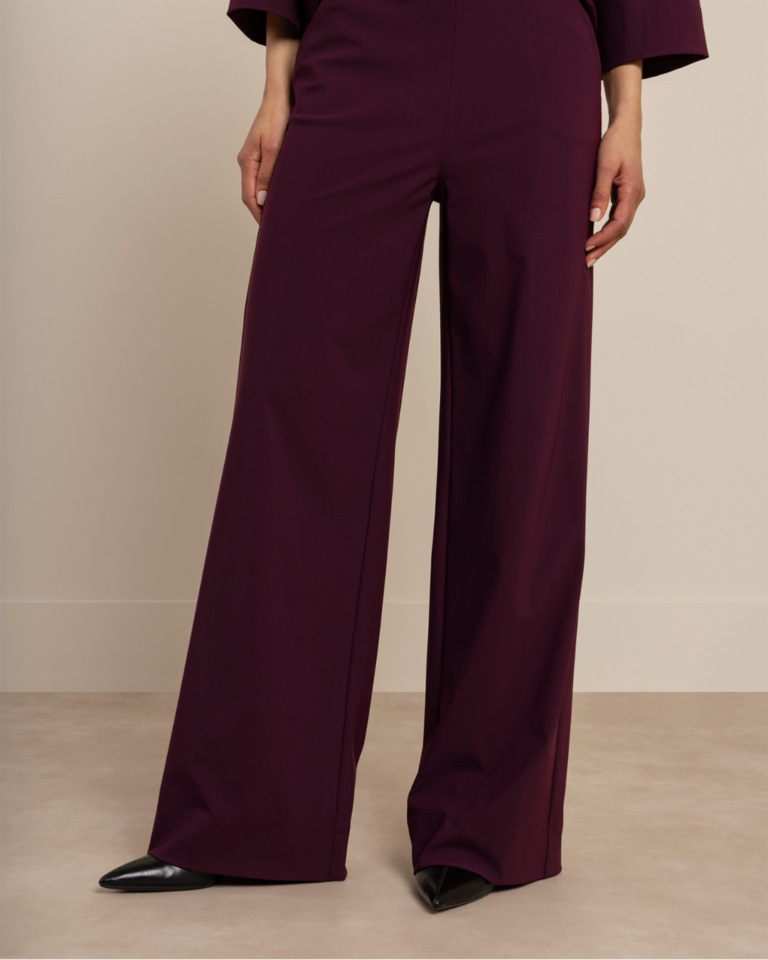 Lexie bonded trousers - blackberry