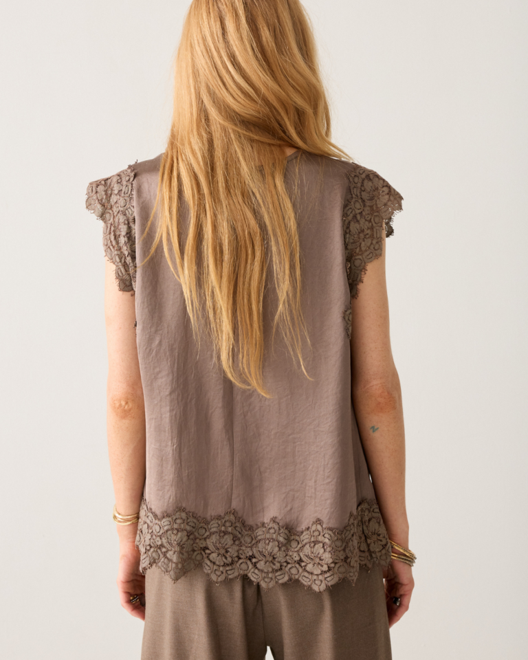 Summum top Taupe