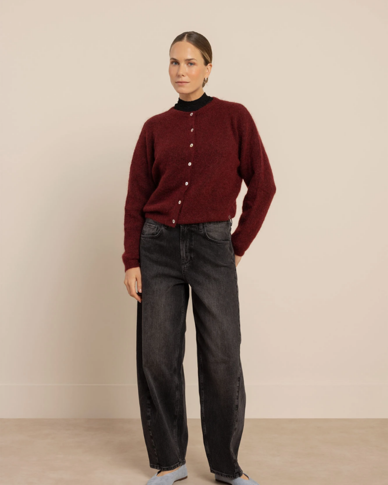 Bibi cardigan - red wine (2)