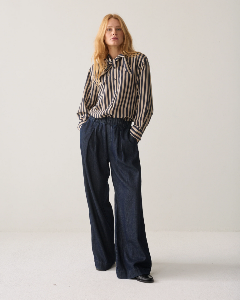 Gestreepte blouse Ecovero summum (2)