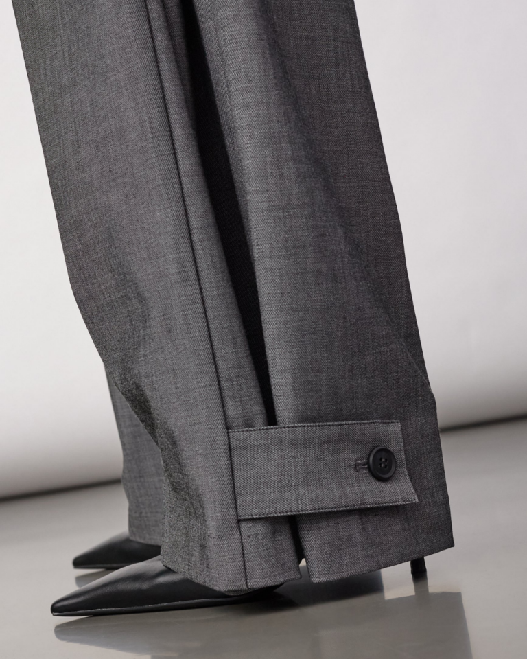 JackyCC Pleat Pant - Mid Grey (2)