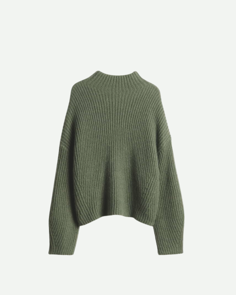 Loose-fit ribbed jumper in a wool and mohair blend (5)