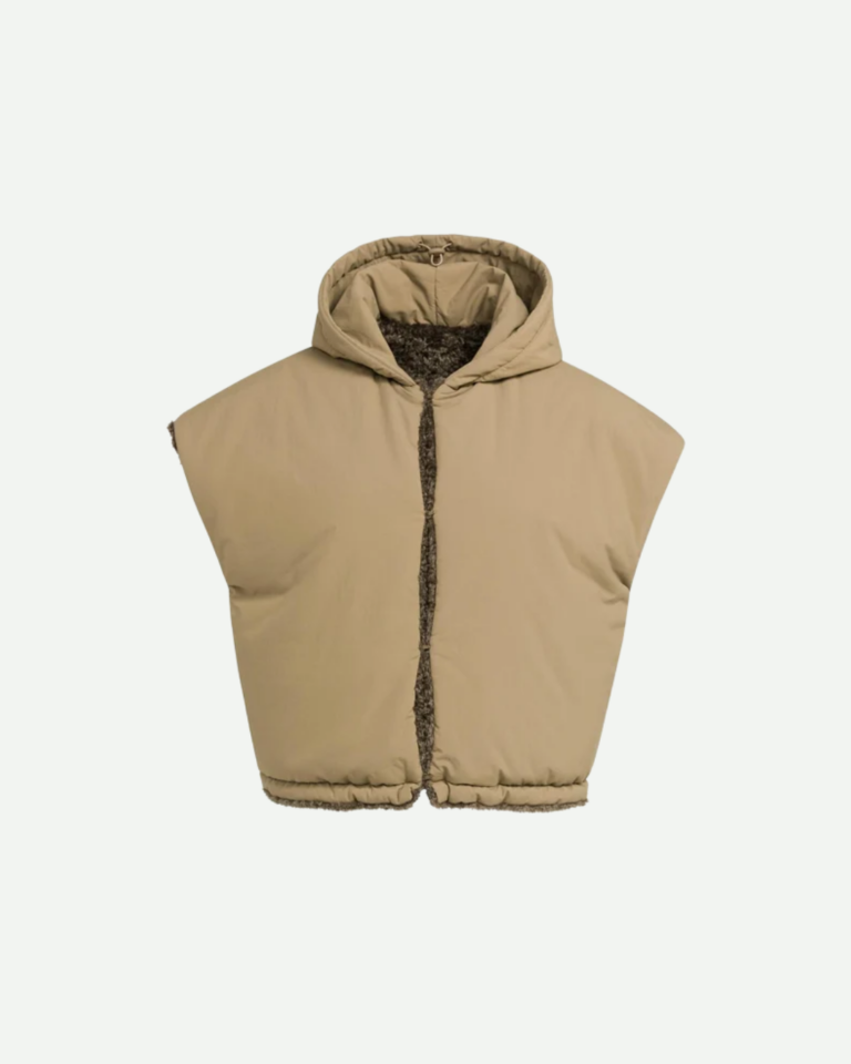 Omkeerbare bodywarmer met capuchon (3)