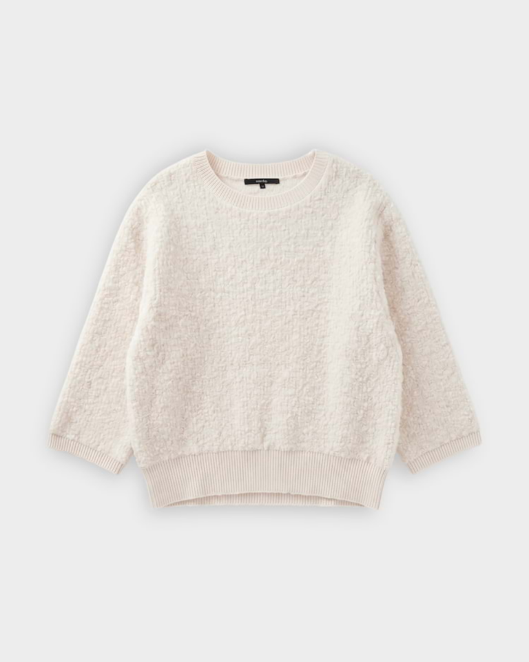 Regular-fit knitted jumper made from bouclé yarn (4)
