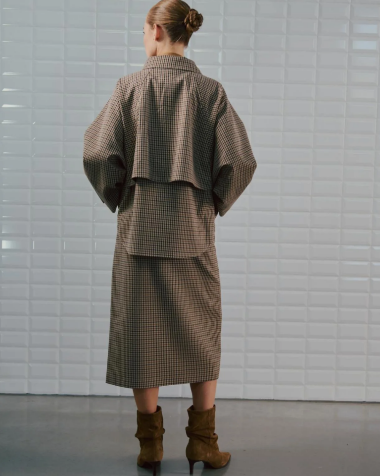 WITHBLACK JACKET JACKIE CAMEL CHECK (3)