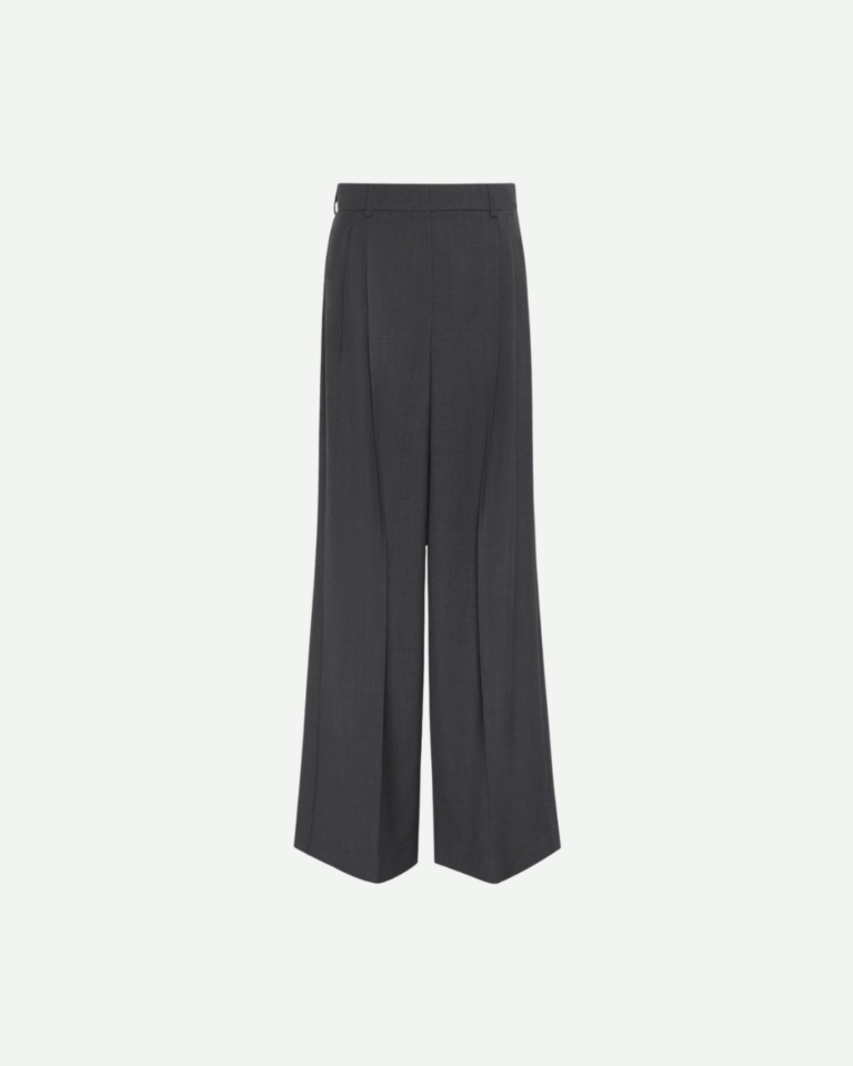 Woollen cloth trousers - Dark grey (3)