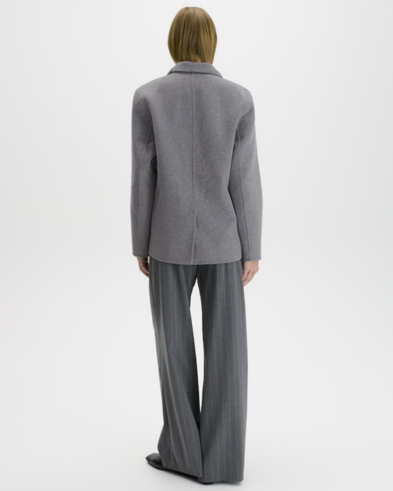 Blazer van zachte wol, double regular fit someday (3)
