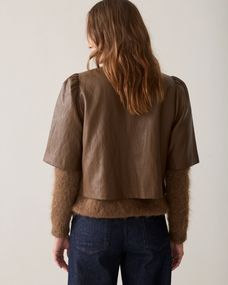 Blousejasje faux leather - summum (3)