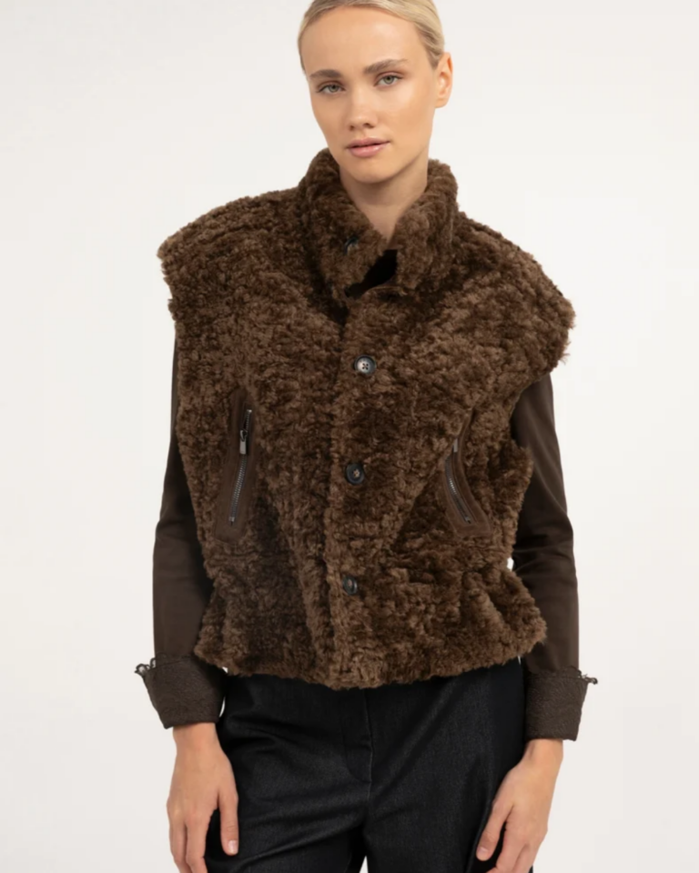 Bodywarmer Cocoa Brown YAYA (2)